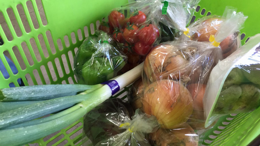 2022年8月16日三笠の道の駅で購入した野菜