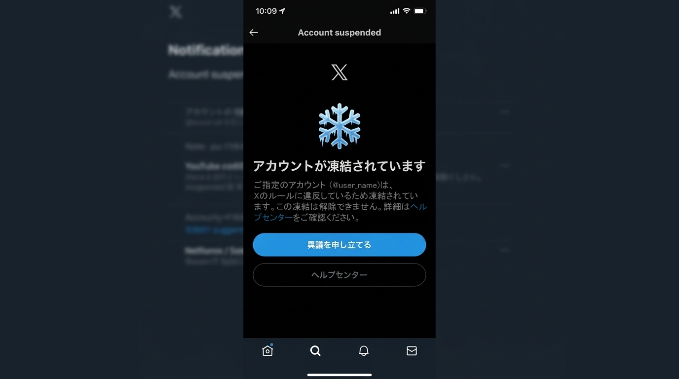 Xのアカウントが凍結した場合の対処方法
